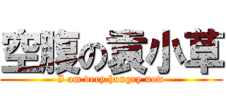 空腹の袁小草 (I am very hungry now)