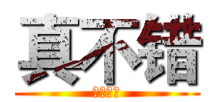 真不错 (啊哈哈哈)