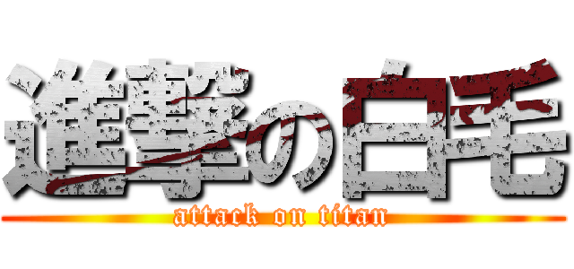 進撃の白毛 (attack on titan)