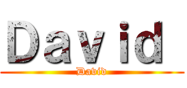 Ｄａｖｉｄ  (David)
