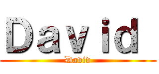 Ｄａｖｉｄ  (David)