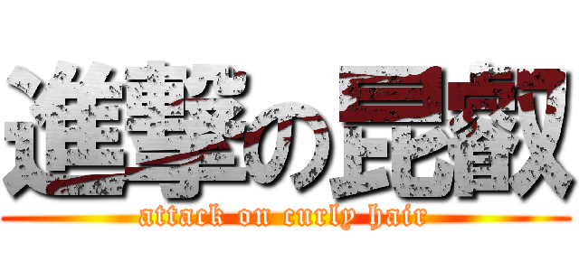 進撃の昆叡 (attack on curly hair)