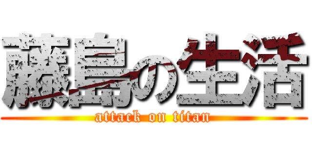 藤島の生活 (attack on titan)