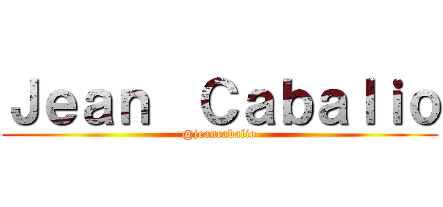 Ｊｅａｎ  Ｃａｂａｌｉｏ (@jeancabalio)