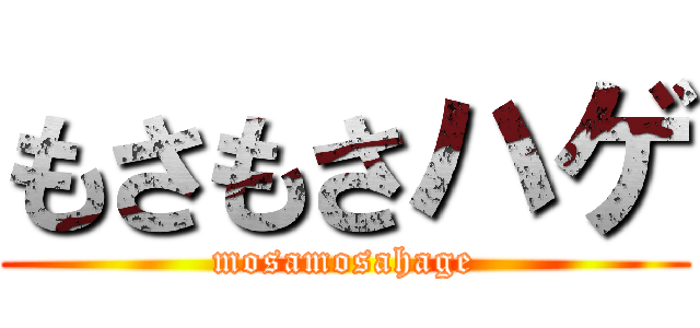 もさもさハゲ (mosamosahage)