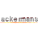 ａｃｋｅｒｍａｎｓ (A Titã Fêmea De Guerra)