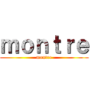 ｍｏｎｔｒｅ (montre)