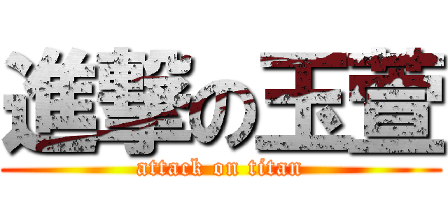 進撃の玉萱 (attack on titan)