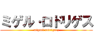 ミゲル·ロドリゲス (miguel rodriguez)