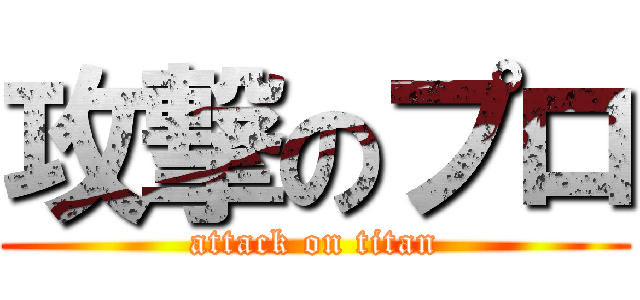 攻撃のプロ (attack on titan)