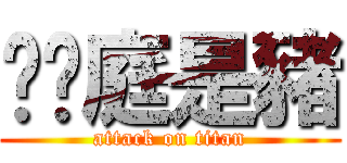 黃煒庭是豬 (attack on titan)