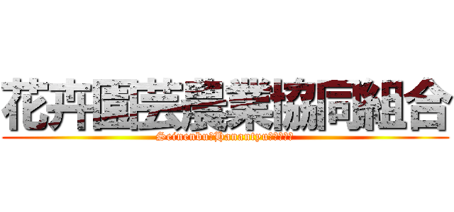 花卉園芸農業協同組合 (Seinenbu　Hanantyu　２００６)