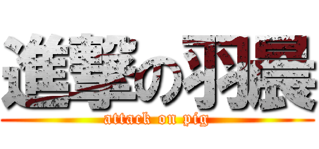 進撃の羽晨 (attack on pig)