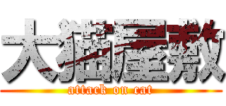 大猫屋敷 (attack on cat)