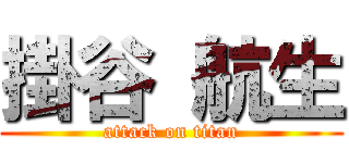 掛谷 航生 (attack on titan)