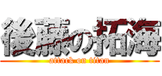 後藤の拓海 (attack on titan)