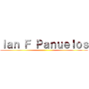 Ｉａｎ Ｆ Ｐａｎｕｅｌｏｓ ()