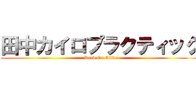 田中カイロプラクティック (Dead Or Alive)