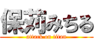 保苅みちる (attack on titan)