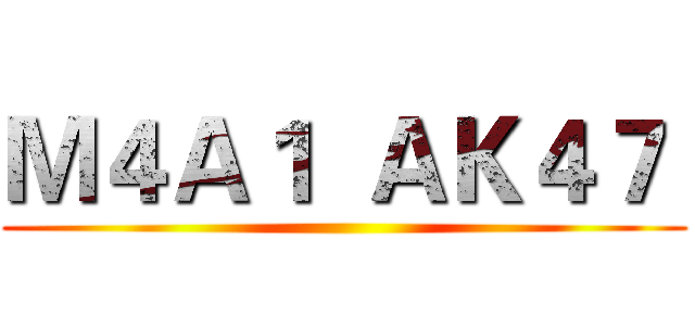 Ｍ４Ａ１  ＡＫ４７  ()