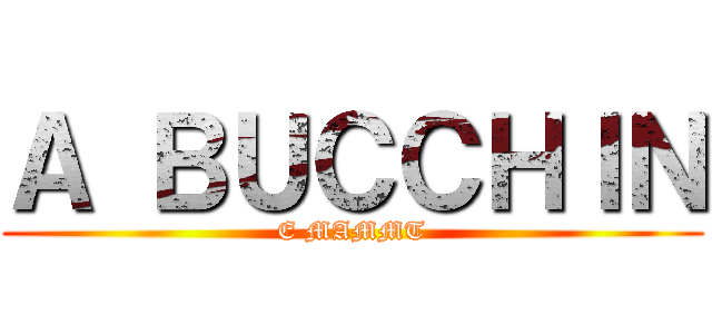 Ａ ＢＵＣＣＨＩＮ (E MAMMT)