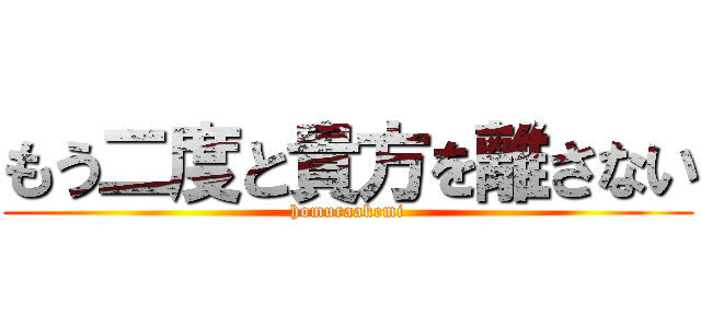 もう二度と貴方を離さない (homuraakemi)