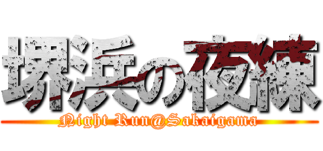 堺浜の夜練 (Night Run@Sakaigama)