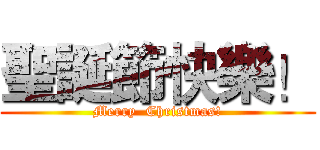 聖誕節快樂！ (Merry  Christmas!)