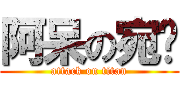 阿呆の宛玟 (attack on titan)