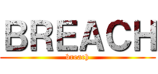 ＢＲＥＡＣＨ (breach)
