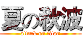 夏の秋波 (attack on titan)