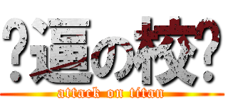 傻逼の校长 (attack on titan)