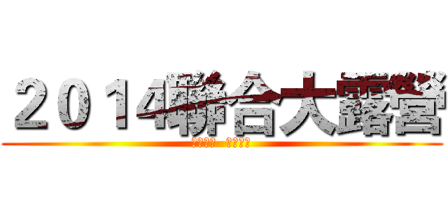 ２０１４聯合大露營 (童軍有愛  緣濃同心)