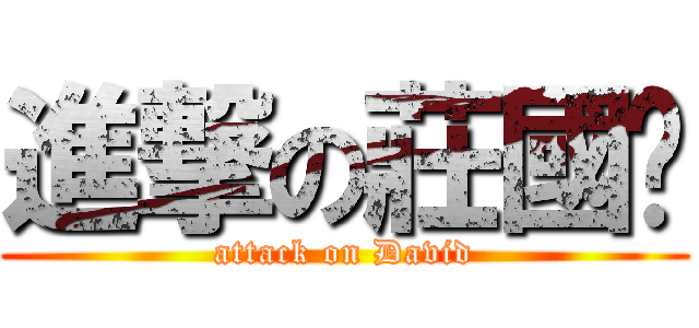 進撃の莊國暐 (attack on David)