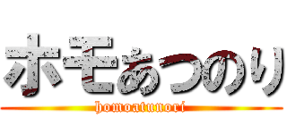 ホモあつのり (homoatunori)