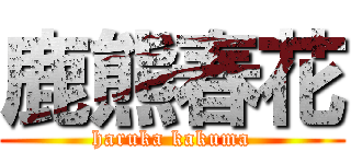 鹿熊春花 (haruka kakuma)