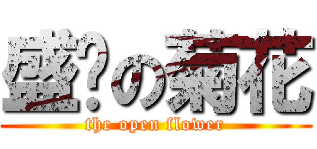 盛开の菊花 (the open flower)