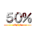 ５０％ (OFF)