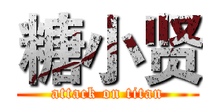 糖小贤 (attack on titan)