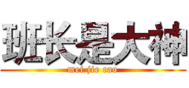 班长是大神 (mei jie cao)