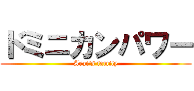 ドミニカンパワー (Arai's family)