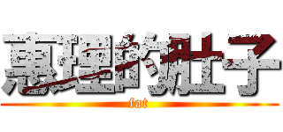 惠理的肚子 (fat)