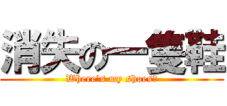 消失の一隻鞋 (Where's my shoes?)