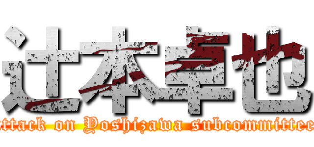 辻本卓也 (attack on Yoshizawa subcommittee)