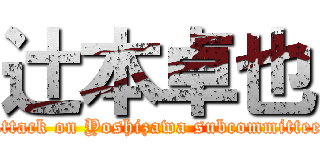 辻本卓也 (attack on Yoshizawa subcommittee)