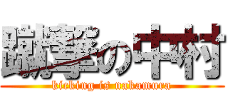 蹴撃の中村 (kicking is nakamura)