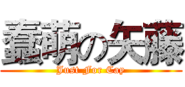 蠢萌の矢藤 (Just For Cay)