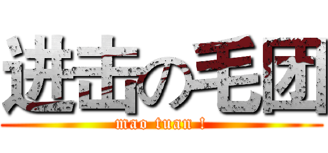 进击の毛团 (mao tuan !)