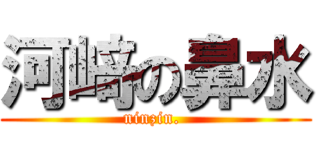 河﨑の鼻水 (ninzin. )