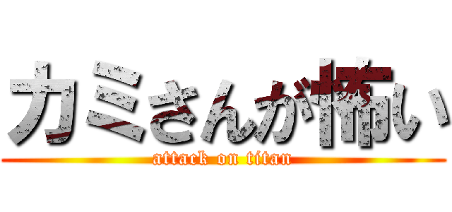 カミさんが怖い (attack on titan)